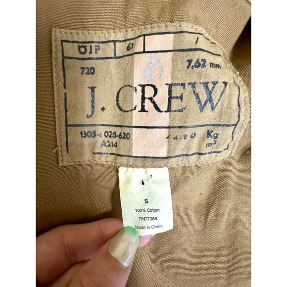 J.Crew Camel Utility Button Barn Jacket • Women’s Light Brown Workwear Field - Picture 8 of 9